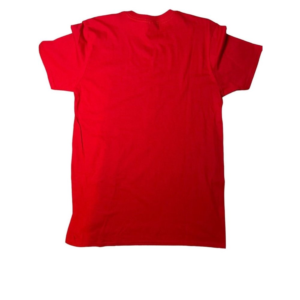 Christmas Tee 2X Santa's Helper Graphic T-shirt Unisex Red Santa Clause Softsyle - Picture 2 of 2